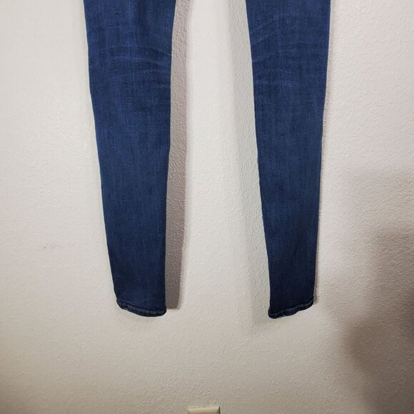 Flying Monkey Platinum Stretch Skinny Jeans Womans Size 28 Blue Denim Low Rise - Picture 7 of 10